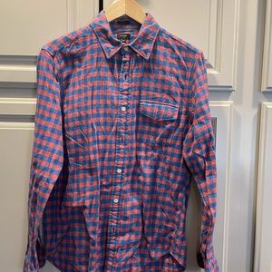 J crew men’s medium flannel button down